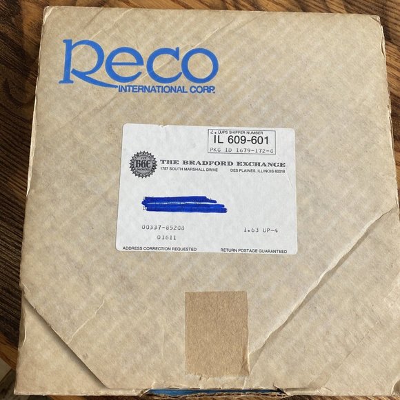 Reco Collector Plates Limited Bradford Exc. w/COA Mary Had a Little Lamb - Picture 8 of 8